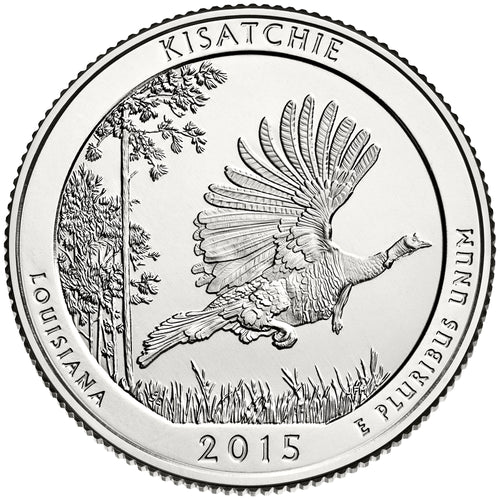 2015 / America the Beautiful Quarter BU / Kisatchie National Forest