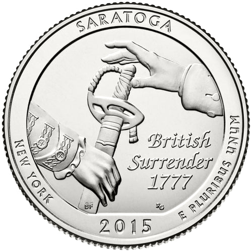 2015 / America the Beautiful Quarter BU / Saratoga National Historical Park