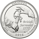 2015 / America the Beautiful Quarter BU / Saratoga National Historical Park