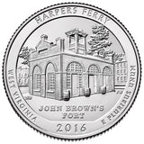 2016 / America the Beautiful Quarter BU / Harpers Ferry National Historical Park