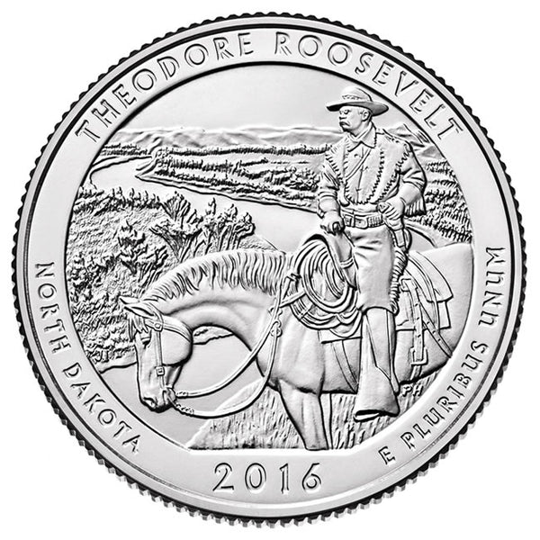 2016 / America the Beautiful Quarter BU / Theodore Roosevelt National Park