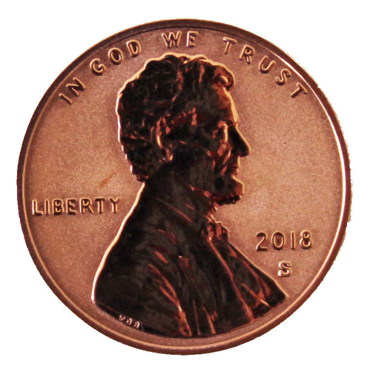 2018 / Lincoln Shield Silver Reverse Proof Penny