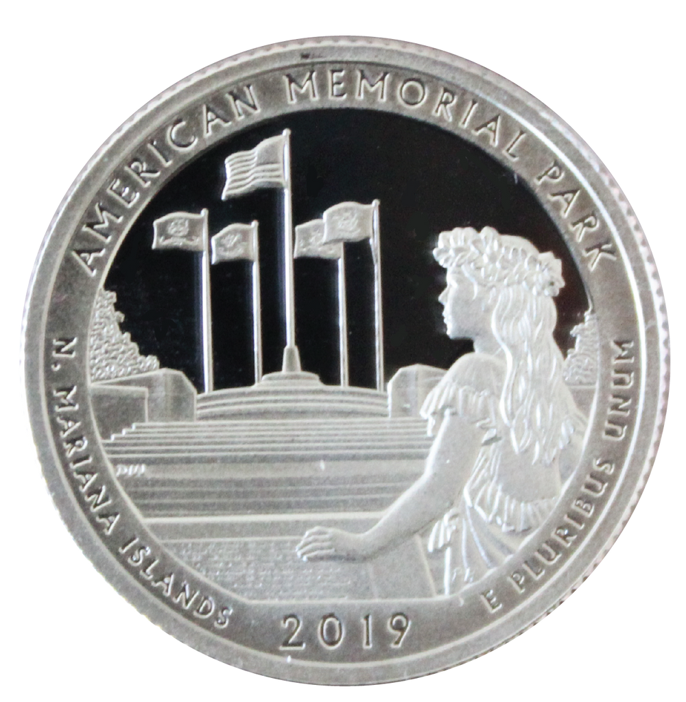 2019 / America the Beautiful Quarter Gem Proof  / American Memorial Park