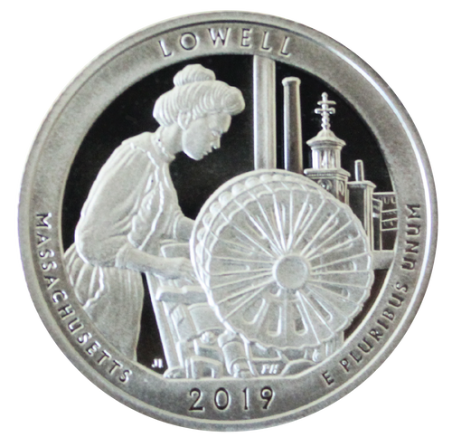 2019 / America the Beautiful Quarter Gem Proof  / Lowell National Historical Park