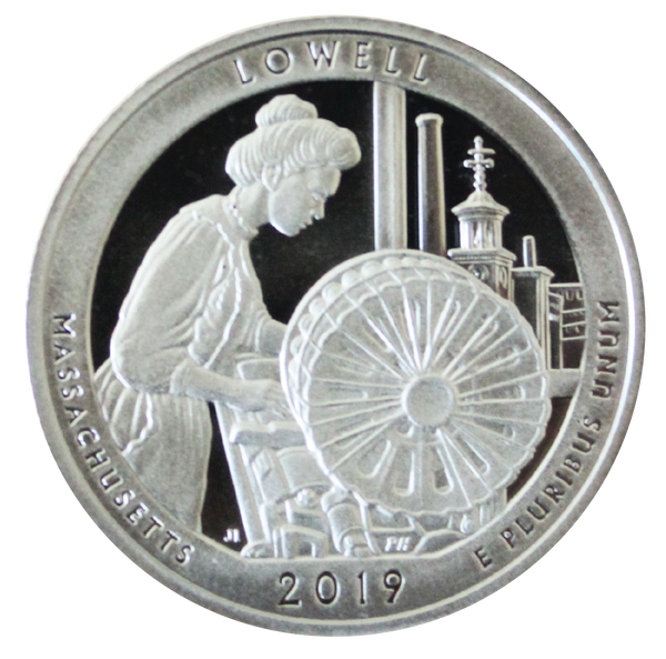2019 / America the Beautiful Quarter Gem Proof  / Lowell National Historical Park