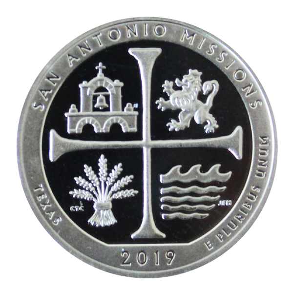 2019 / America the Beautiful Quarter Gem Proof  / San Antonio Missions