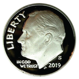 2019 / Roosevelt Dime Deep Cameo Gem Proof
