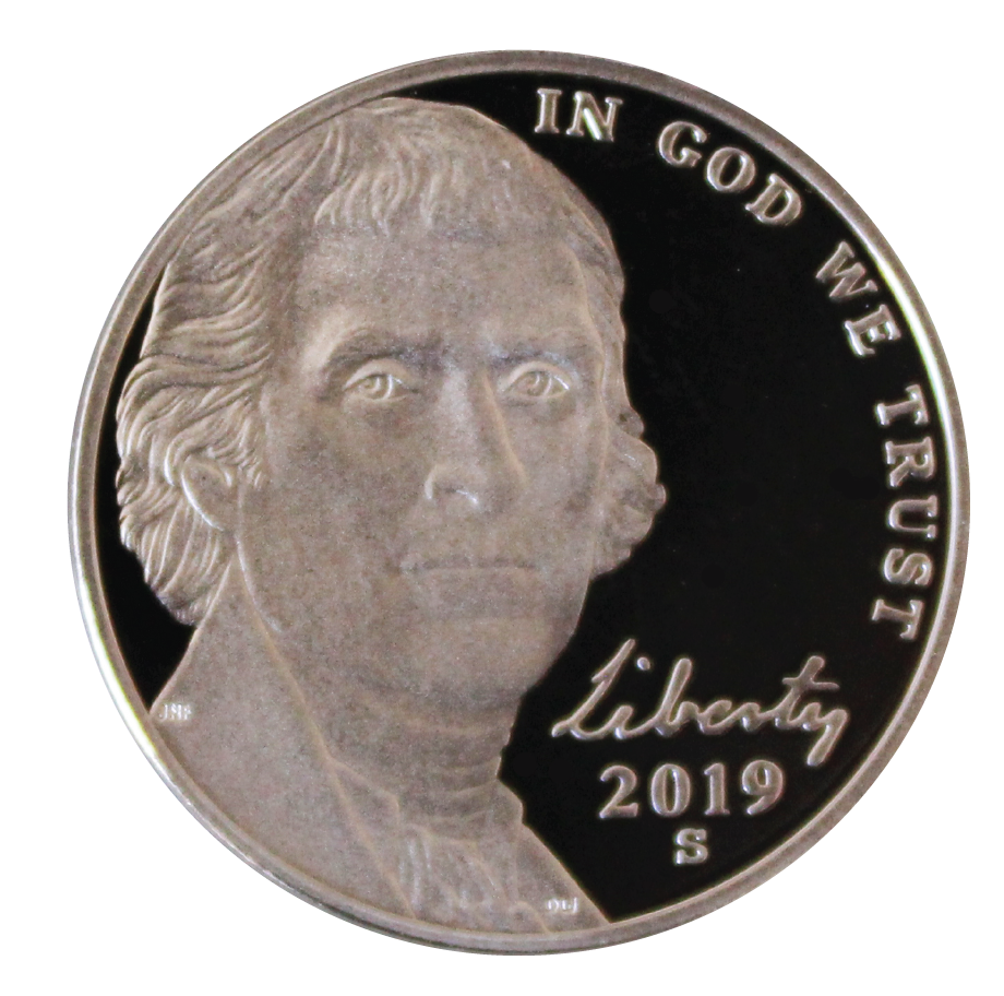 2019 / Jefferson Nickel Deep Cameo Gem Proof