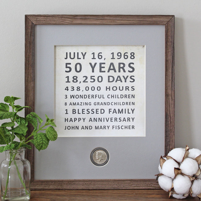 50 Years Anniversary CoinArt / Color Choices