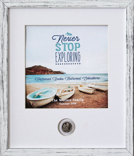 My Happy Place CoinArt / Reclaimed Wood