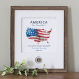 America the Beautiful CoinArt / Flag