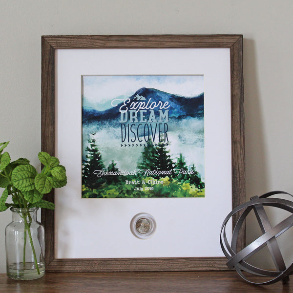 America the Beautiful CoinArt / Mountains