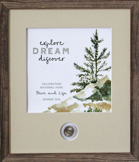 My Happy Place CoinArt / Reclaimed Wood