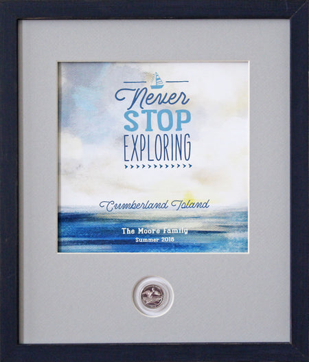 My Happy Place CoinArt / Reclaimed Wood