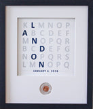 Baby Name Alphabet CoinArt / Color Choices