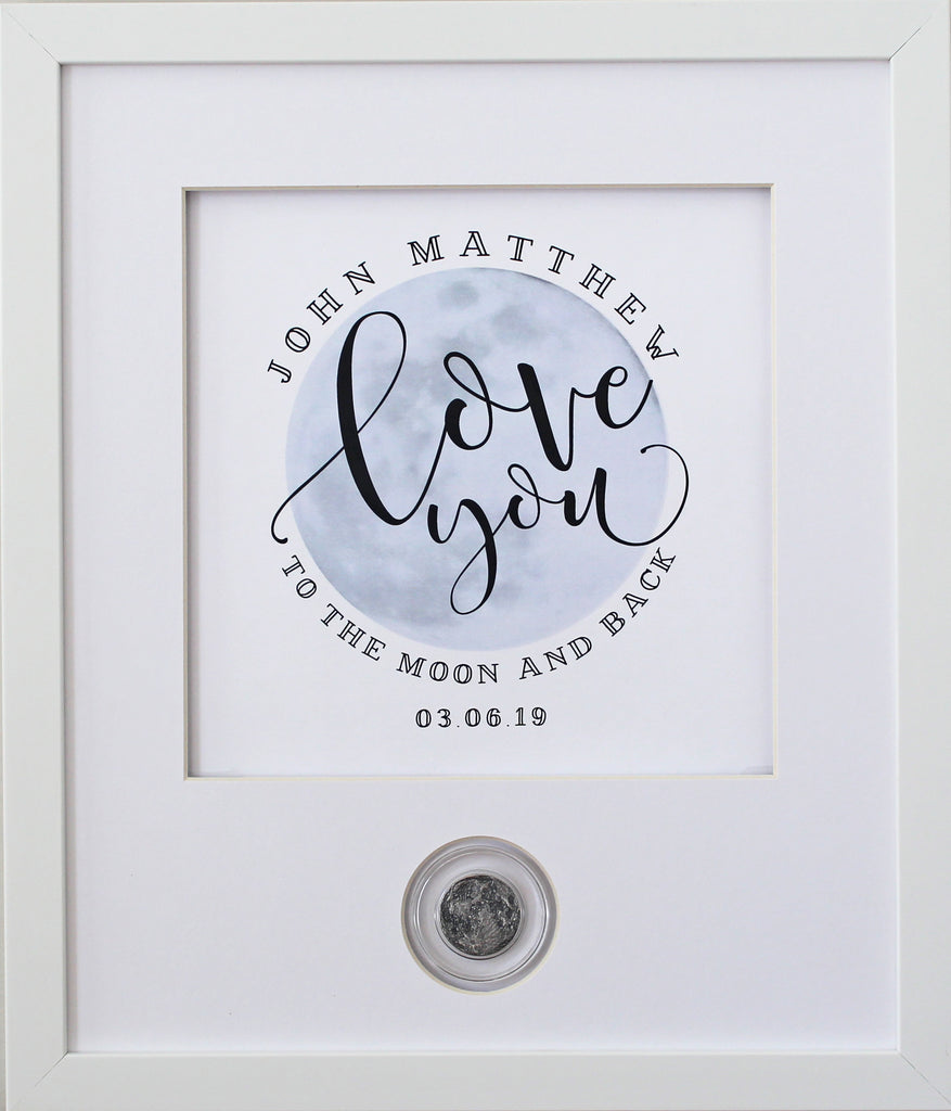 Love You to the Moon Baby CoinArt / Color Choices