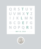 Baby Name Alphabet CoinArt / Color Choices