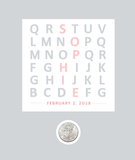 Baby Name Alphabet CoinArt / Color Choices