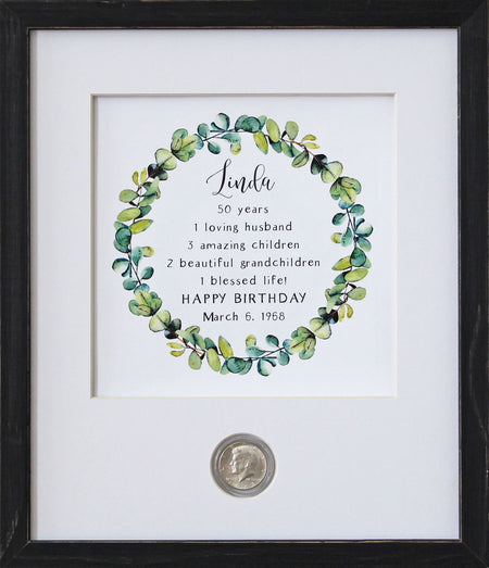 Special Quote / Bible Verse Wreath CoinArt