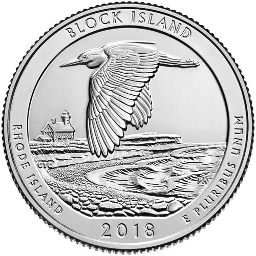 2018 / America the Beautiful Quarter BU / Block Island National Wildlife Refuge