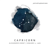 Capricorn Zodiac Constellation CoinArt