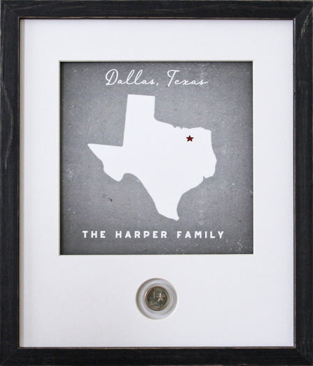 My Happy Place CoinArt / Reclaimed Wood