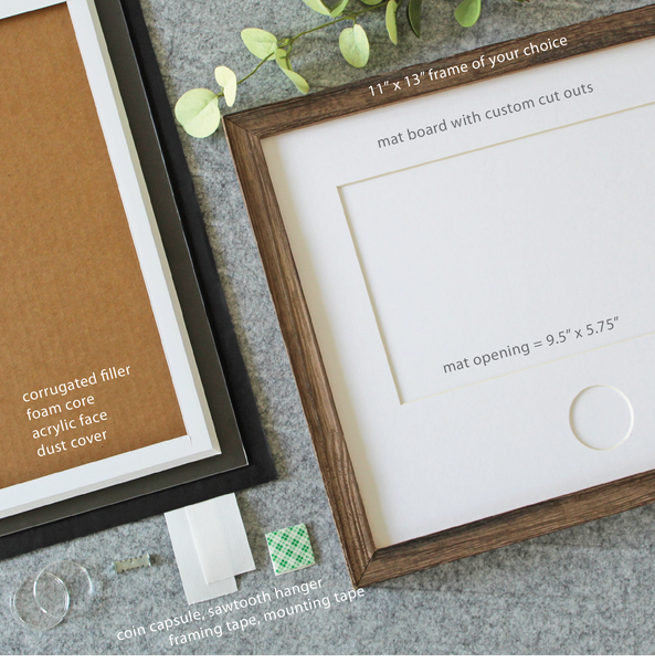 DIY Frame and Mat Kit / Rectangle Opening