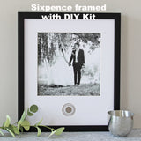 Sixpence with Wedding Poem and Gift Packaging