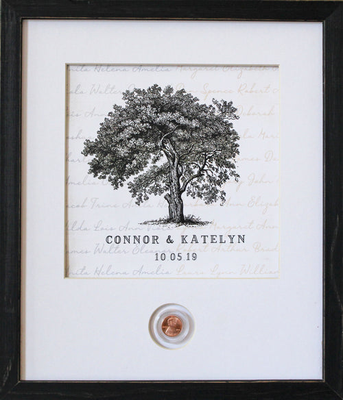 Family Tree Wedding CoinArt