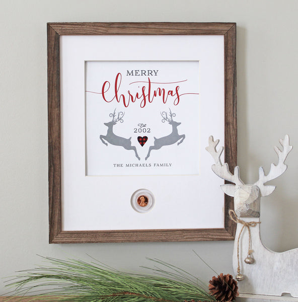 Merry Christmas Deer CoinArt