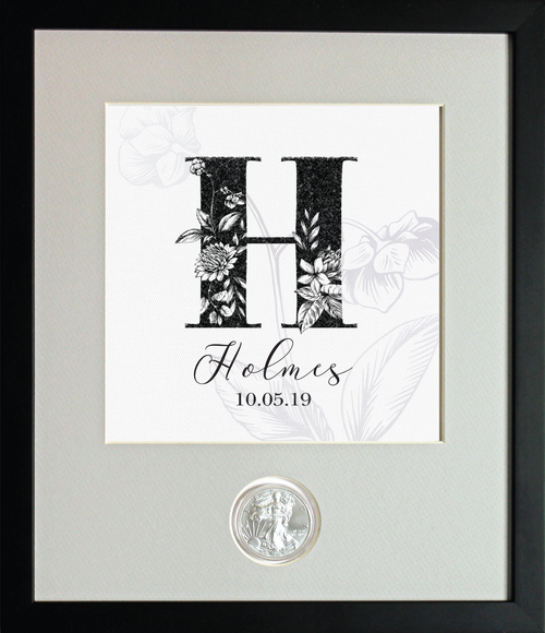 Vintage Monogram CoinArt