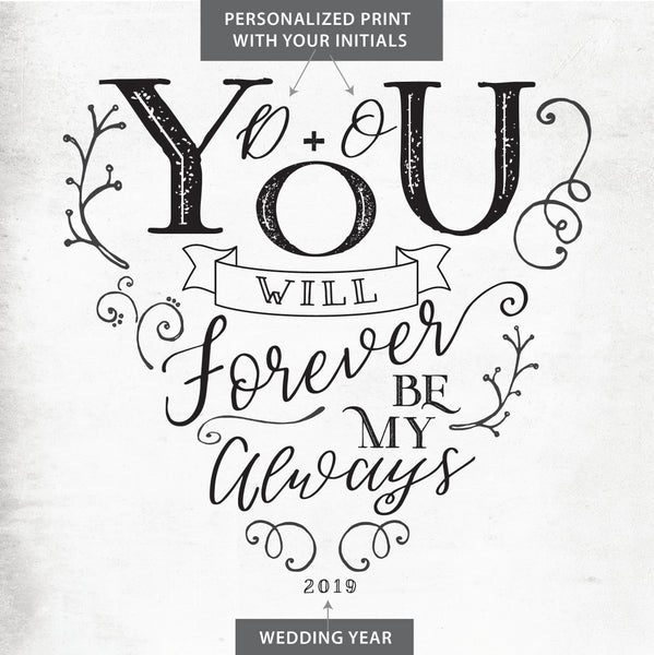 You Will Forever Be My Always CoinArt