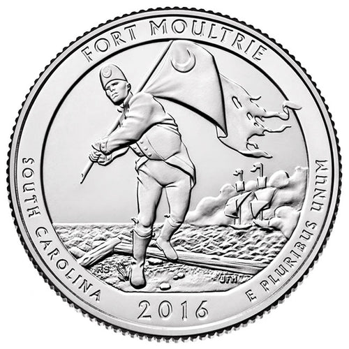 2016 / America the Beautiful Quarter BU / Fort Moultrie (Fort Sumter National Monument)