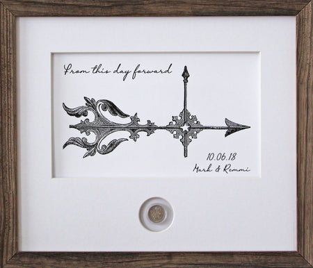 IT ALL BEGAN Wedding CoinArt