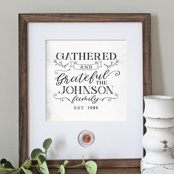 Gathered and Grateful CoinArt