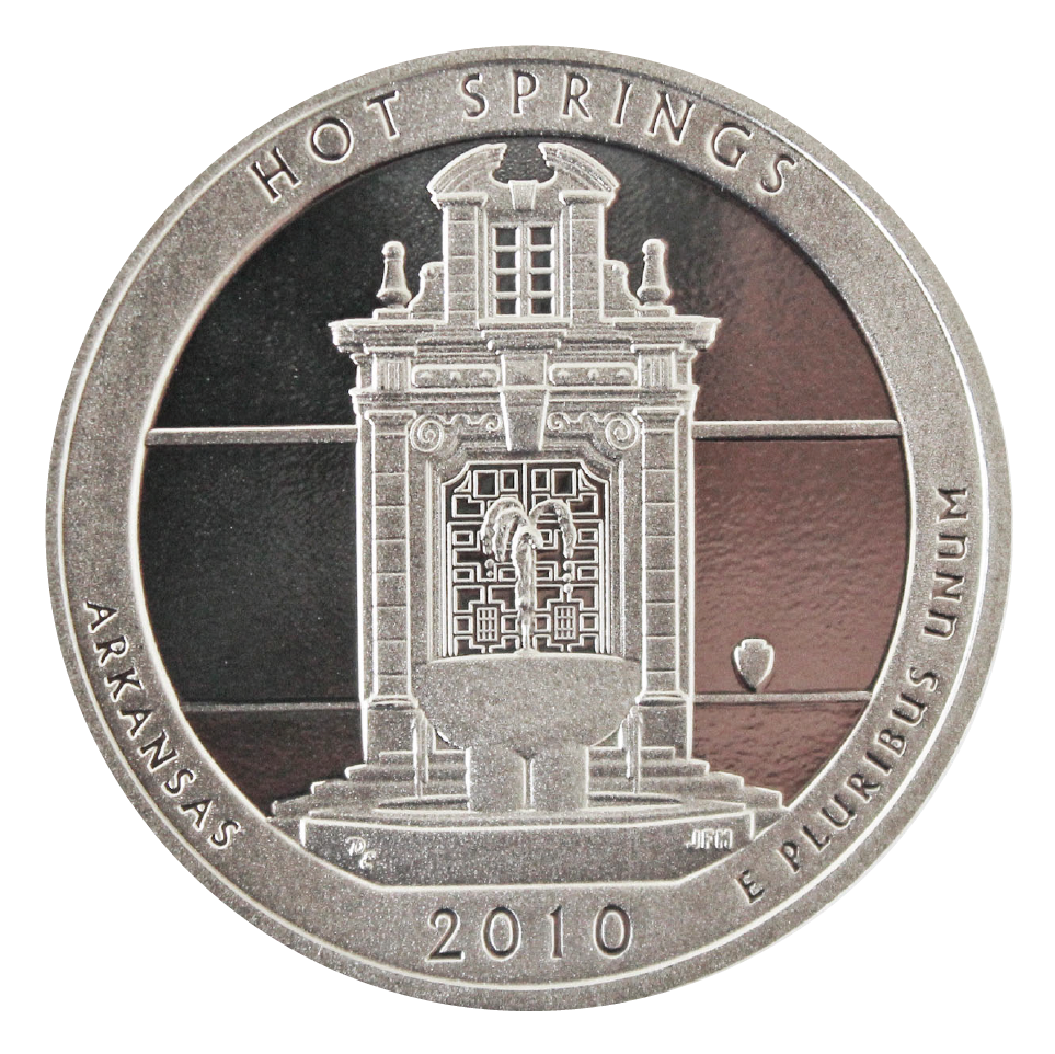 2010 / America the Beautiful Quarter Silver Gem Proof  / Hot Springs National Park