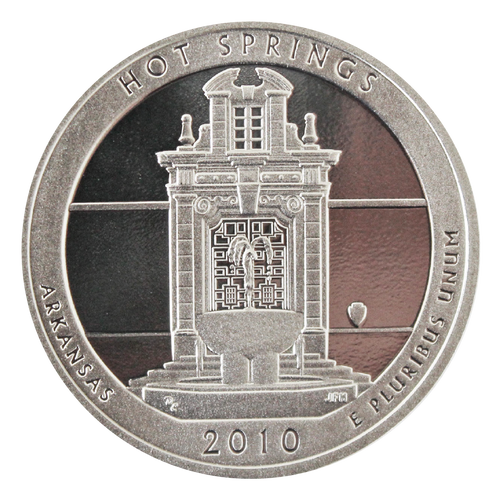 2010 / America the Beautiful Quarter Silver Gem Proof  / Hot Springs National Park