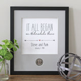 IT ALL BEGAN Wedding CoinArt