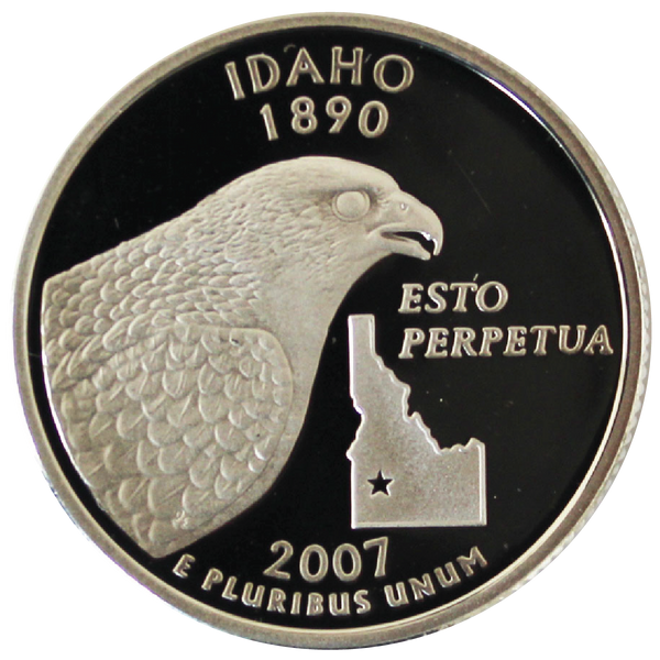 2007 / State Quarter Deep Cameo Gem Silver Proof / Idaho