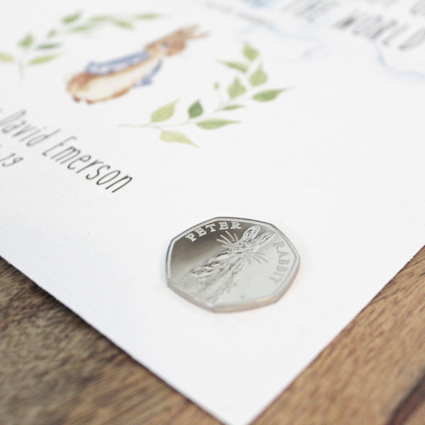 Peter Rabbit Nursery CoinArt / Blue