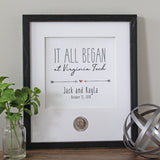 IT ALL BEGAN Wedding CoinArt