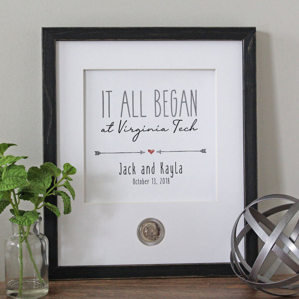 IT ALL BEGAN Wedding CoinArt