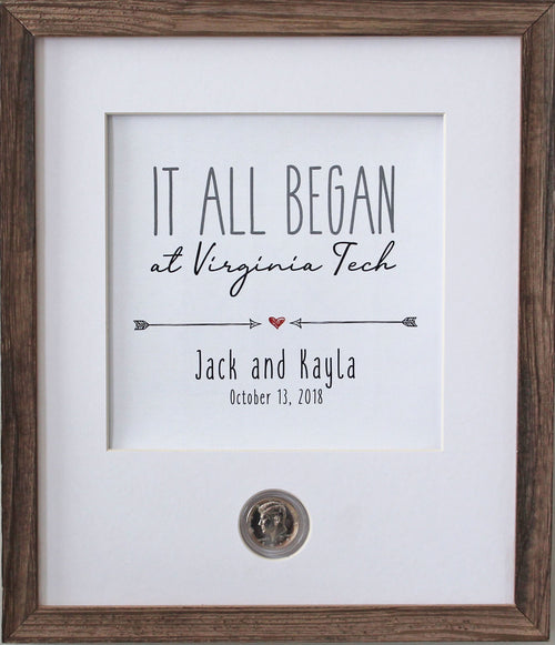 IT ALL BEGAN Wedding CoinArt