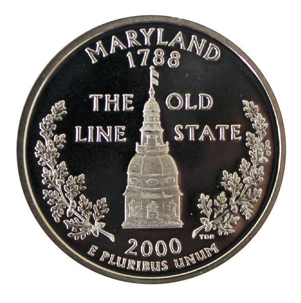 2000 / State Quarter Deep Cameo Silver Proof / Maryland
