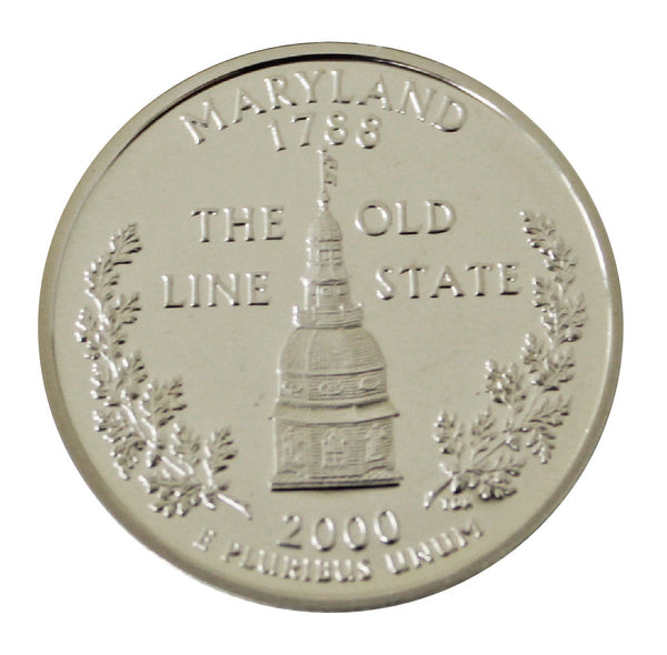 2000 / State Quarter Deep Cameo Silver Proof / Maryland