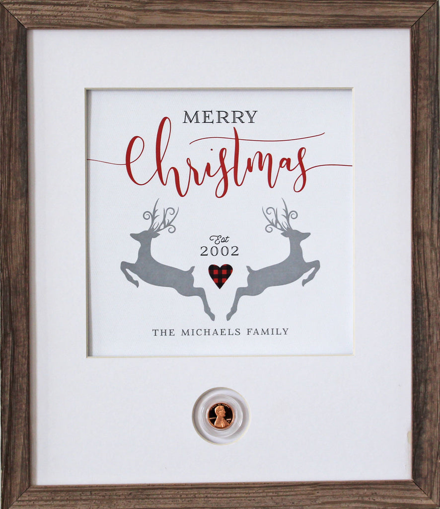 Merry Christmas Deer CoinArt