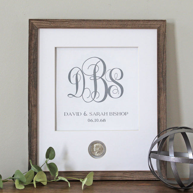 Traditional Monogram CoinArt / Color Choices