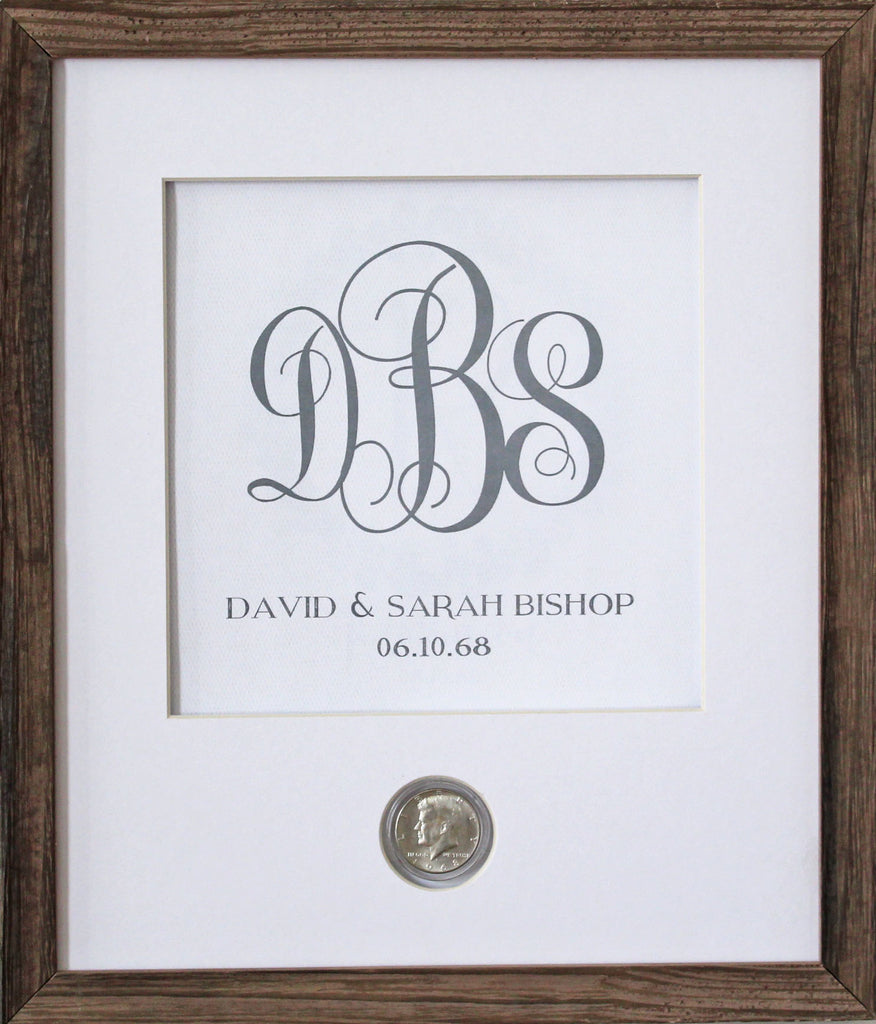 Traditional Monogram CoinArt / Color Choices