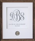 Traditional Monogram CoinArt / Color Choices