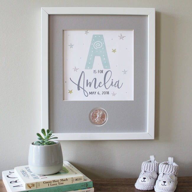 Monogram Baby CoinArt / Color Choices